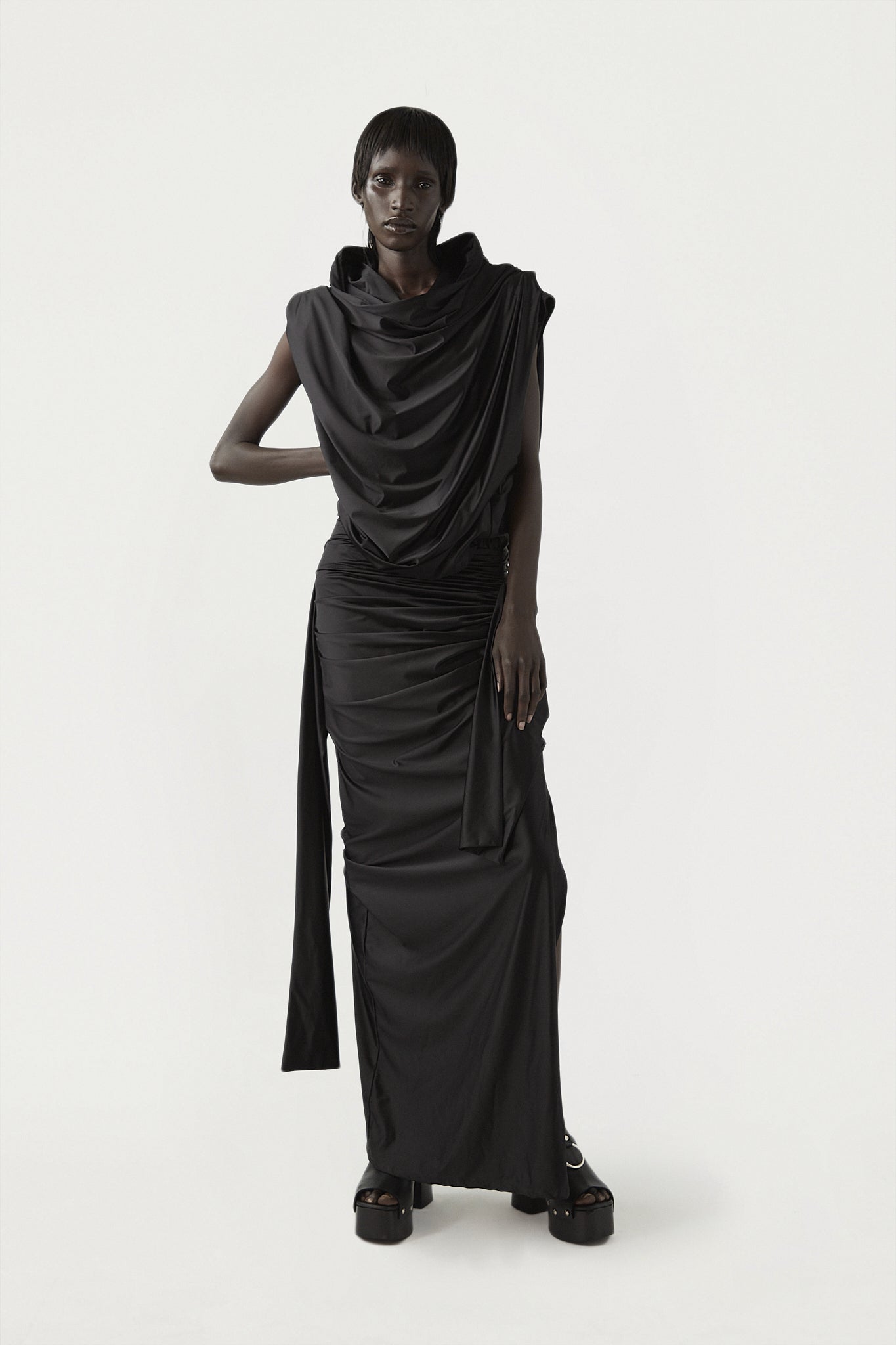 Draped Maxi Dress